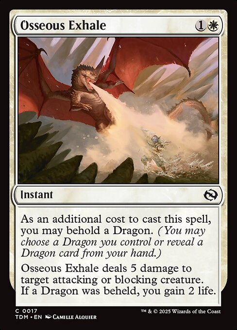 Osseous Exhale [Tarkir: Dragonstorm] [Foil]