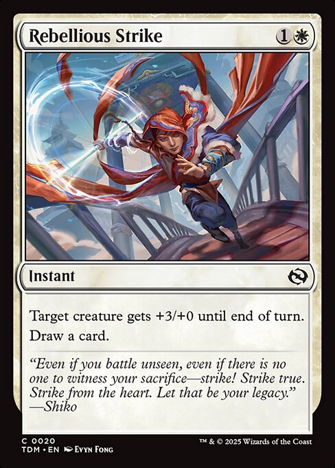 Rebellious Strike [Tarkir: Dragonstorm] [Foil]