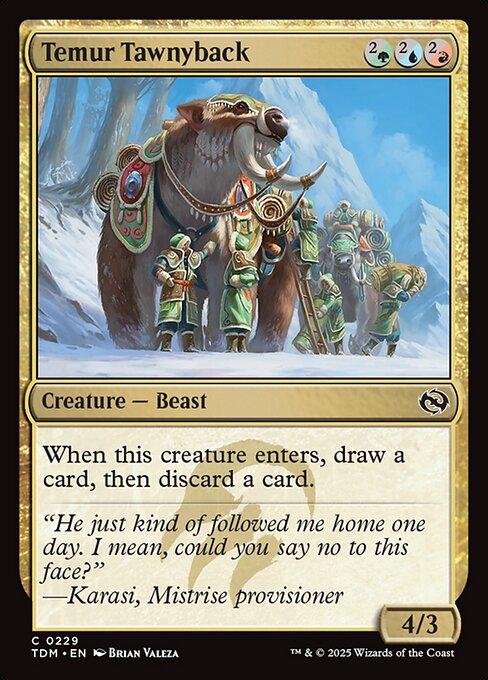 Temur Tawnyback [Tarkir: Dragonstorm] [Foil]