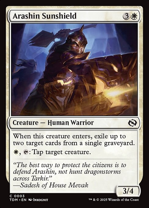 Arashin Sunshield [Tarkir: Dragonstorm] [Foil]