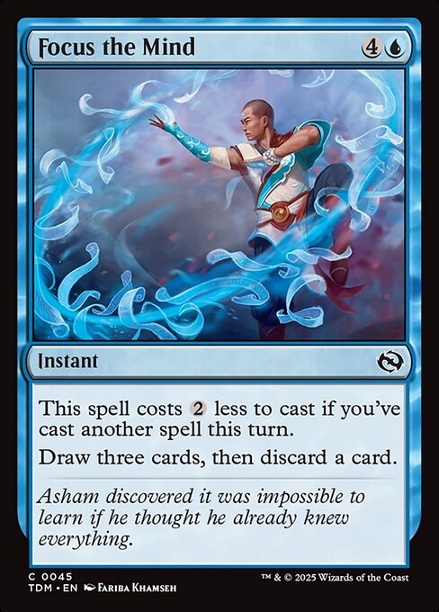 Focus the Mind [Tarkir: Dragonstorm] [Foil]