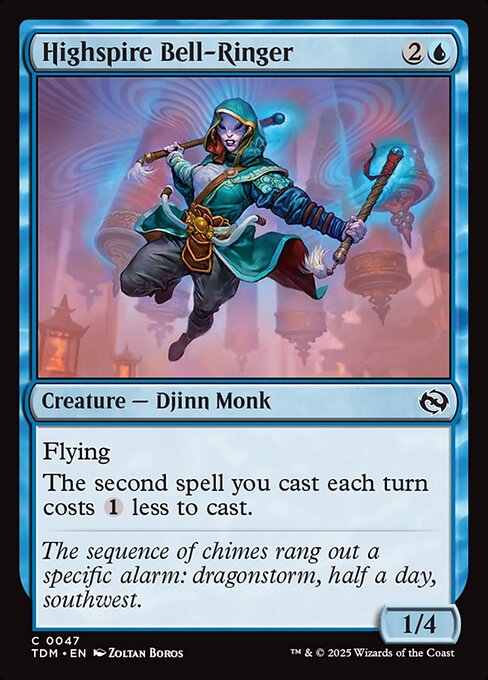 Highspire Bell-Ringer [Tarkir: Dragonstorm] [Foil]