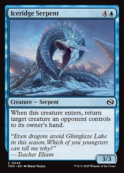 Iceridge Serpent [Tarkir: Dragonstorm] [Foil]