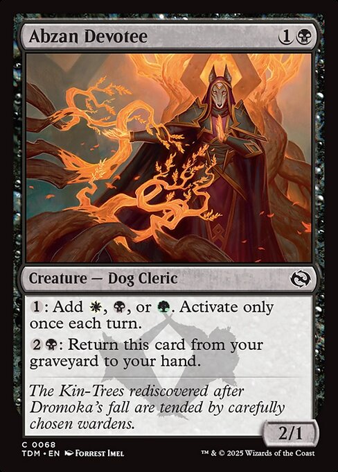 Abzan Devotee [Tarkir: Dragonstorm] [Foil]