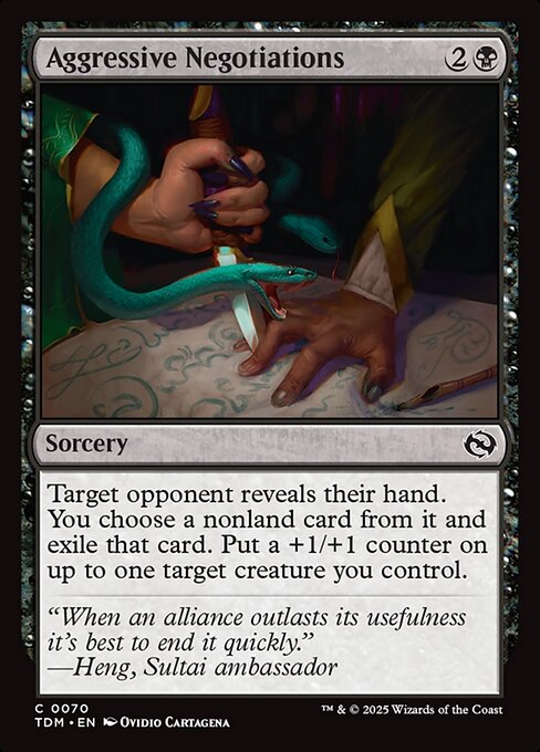 Aggressive Negotiations [Tarkir: Dragonstorm] [Foil]