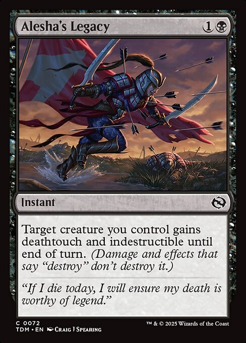 Alesha's Legacy [Tarkir: Dragonstorm] [Foil]