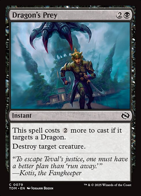 Dragon's Prey [Tarkir: Dragonstorm] [Foil]