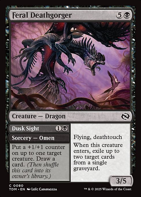 Feral Deathgorger [Tarkir: Dragonstorm] [Foil]
