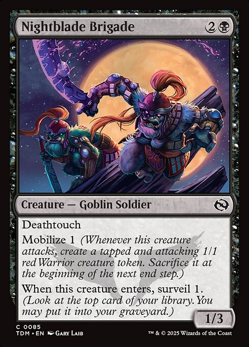 Nightblade Brigade [Tarkir: Dragonstorm] [Foil]