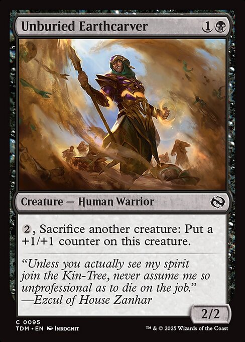 Unburied Earthcarver [Tarkir: Dragonstorm] [Foil]