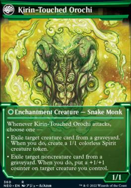 Teachings of the Kirin // Kirin-Touched Orochi (Showcase Soft Glow) [Kamigawa: Neon Dynasty]