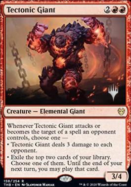Tectonic Giant (Promo Pack) [Theros Beyond Death Promos] [Foil]