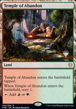 Temple of Abandon (Promo Pack) [Theros Beyond Death Promos] [Foil]
