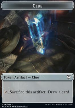 Tentacle // Clue Double-Sided Token [Streets of New Capenna Commander Tokens]