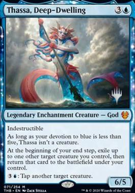 Thassa, Deep-Dwelling (Promo Pack) [Theros Beyond Death Promos] [Foil]