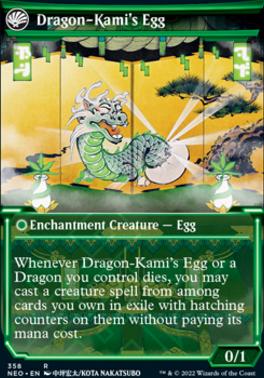 The Dragon-Kami Reborn // Dragon-Kami's Egg (Showcase Soft Glow) [Kamigawa: Neon Dynasty]