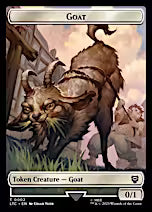 Bird // Goat Token [The Lord of the Rings: Tales of Middle-Earth Commander Tokens]