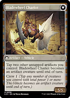 Spring-Loaded Sawblades // Bladewheel Chariot [The Lost Caverns of Ixalan] [Foil]