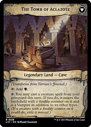 Tarrian's Journal // The Tomb of Aclazotz (Extended Art) [The Lost Caverns of Ixalan] [Foil]