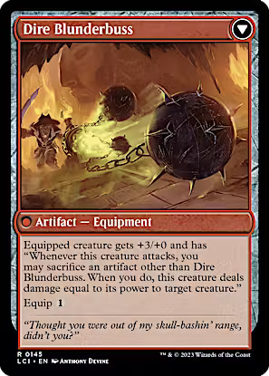 Dire Flail [The Lost Caverns of Ixalan] [Foil]