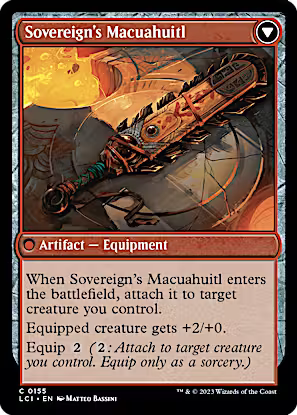 Idol of the Deep King // Sovereign's Macuahuitl [The Lost Caverns of Ixalan] [Foil]