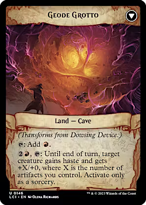 Dowsing Device // Geode Grotto [The Lost Caverns of Ixalan] [Foil]