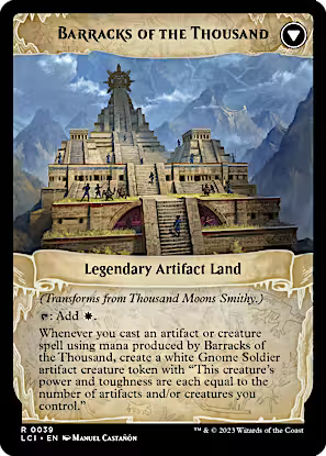 Thousand Moons Smithy (Extended Art) // Barracks of the Thousand [The Lost Caverns of Ixalan] [Foil]