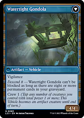 Waterlogged Hulk // Watertight Gondola [The Lost Caverns of Ixalan] [Foil]