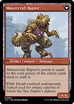 Saheeli's Lattice // Mastercraft Raptor [The Lost Caverns of Ixalan] [Foil]