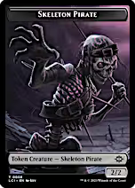 Treasure (0002) // Skeleton Pirate Double-Sided Token [Jurassic World Collection Tokens]