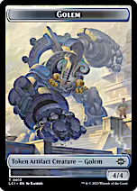 Map // Golem Double-Sided Token [The Lost Caverns of Ixalan Tokens]
