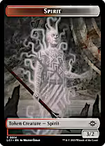 Fungus Dinosaur // Spirit Double-Sided Token [The Lost Caverns of Ixalan Tokens]
