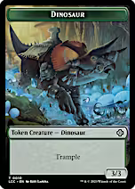 Copy // Dinosaur (0001) Double-Sided Token [The Lost Caverns of Ixalan Tokens]