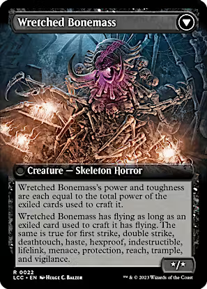 Altar of the Wretched // Wretched Bonemass (Extended Art) [The Lost Caverns of Ixalan Commander]