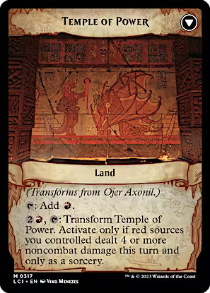 Ojer Axonil, Deepest Might // Temple of Power (Showcase) [The Lost Caverns of Ixalan] [Foil]