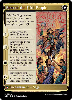 Huatli, Poet of Unity // Roar of the Fifth People (Showcase) [The Lost Caverns of Ixalan] [Foil]