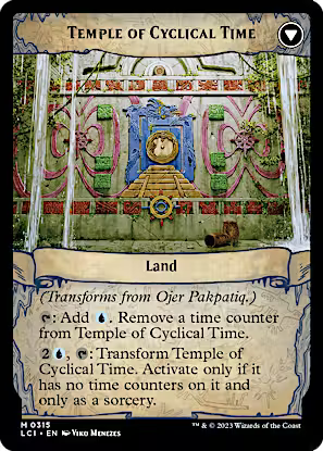 Ojer Pakpatiq, Deepest Epoch // Temple of Cyclical Time (Showcase) [The Lost Caverns of Ixalan] [Foil]