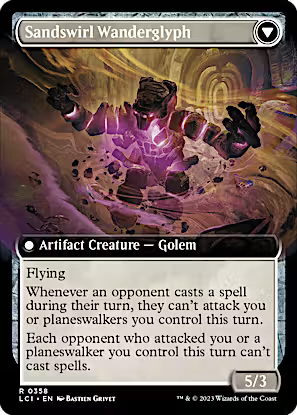 Unstable Glyphbridge // Sandswirl Wanderglyph (Extended Art) [The Lost Caverns of Ixalan] [Foil]