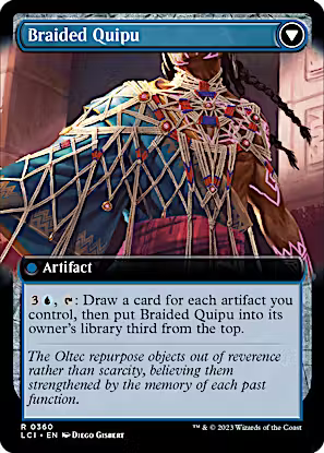 Braided Net // Braided Quipu (Extended Art) [The Lost Caverns of Ixalan] [Foil]
