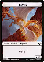 Human Soldier // Pegasus Double-Sided Token [Theros Beyond Death Tokens]