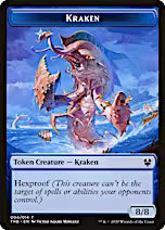 Human Soldier // Kraken Double-Sided Token [Theros Beyond Death Tokens]