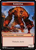 Human Soldier // Elemental Double-Sided Token [Theros Beyond Death Tokens]
