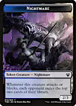 Human Soldier // Nightmare Double-Sided Token [Theros Beyond Death Tokens]
