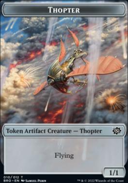 Faerie // Thopter (010) Double-Sided Token [The Brothers' War Commander Tokens]