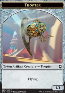 Myr (023) // Thopter (025) Double-Sided Token [Commander 2018 Tokens]