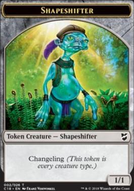Zombie // Shapeshifter Double-Sided Token [Commander 2018 Tokens]