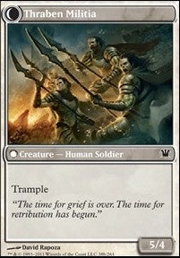Thraben Sentry // Thraben Militia [Innistrad] [Foil]