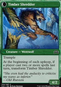 Hinterland Logger // Timber Shredder [Shadows over Innistrad] [Foil]