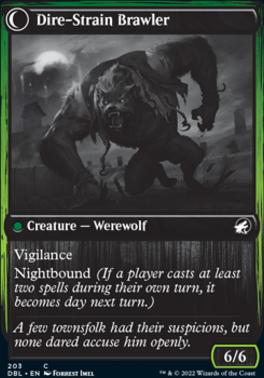 Tireless Hauler // Dire-Strain Brawler [Innistrad: Double Feature] [Foil]