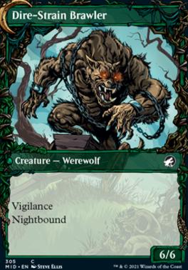 Tireless Hauler // Dire-Strain Brawler (Showcase Equinox) [Innistrad: Midnight Hunt] [Foil]